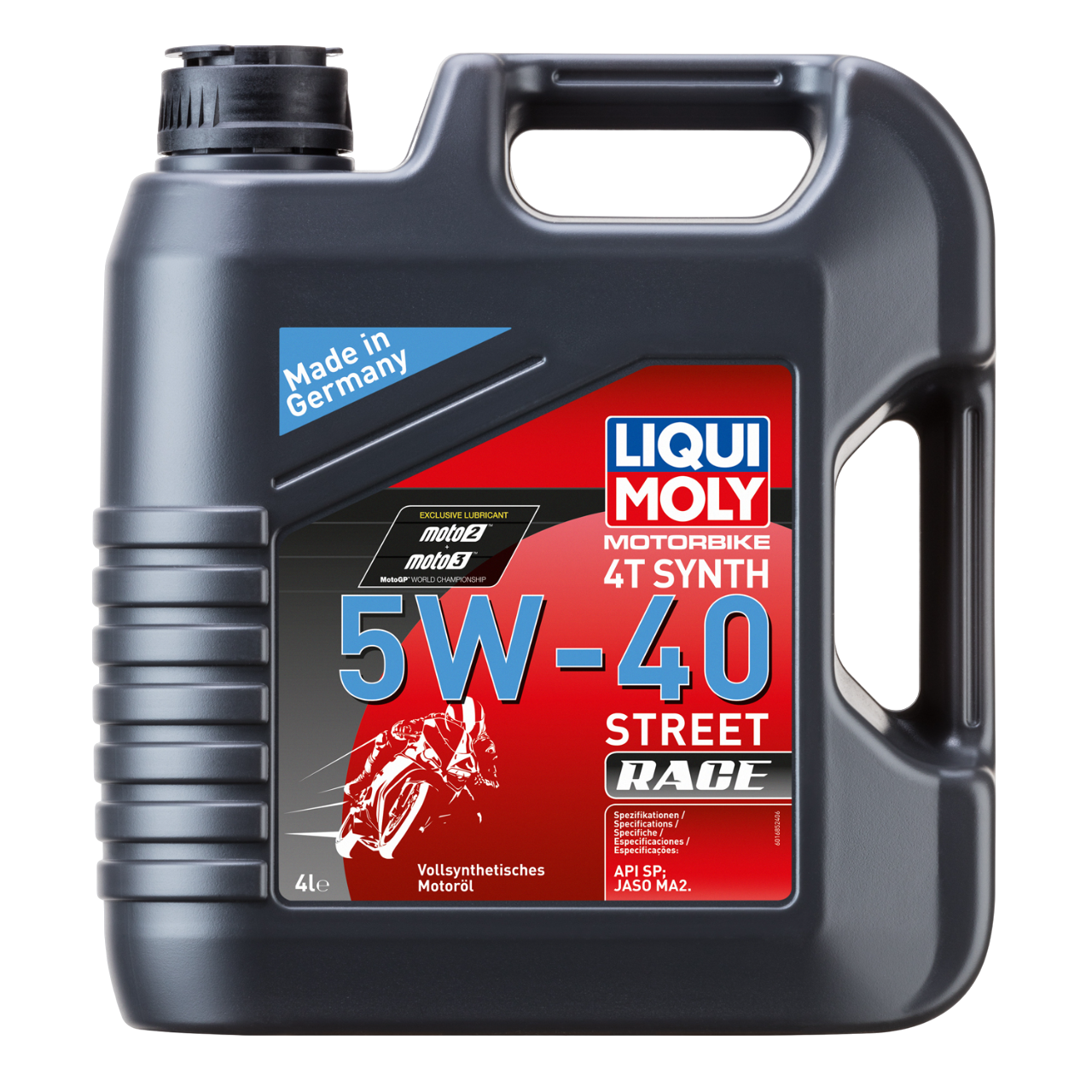 Масло моторное синтетическое LIQUI MOLY Motorbike 4T Synth Street Race 5w40 ACEA A3; API SM 4л