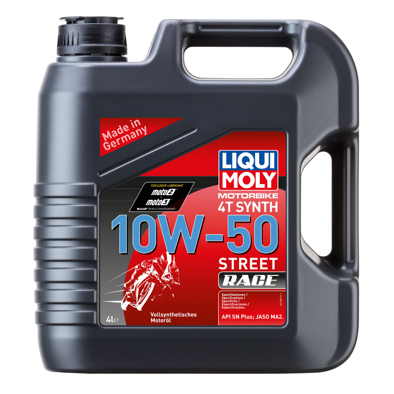 Масло моторное синтетическое Liqui Moly Motorbike 4T Synth Street Race 10W-50 4л