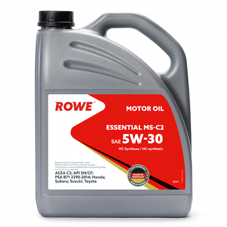 Масло моторное синтетическое ROWE Еssential SAE 5W-30 MS-C2 NEW 5л