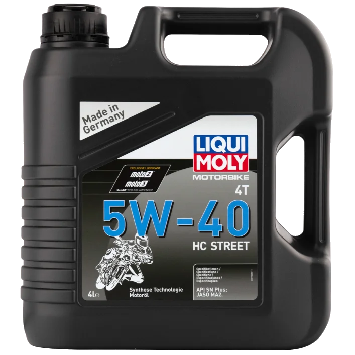 Масло моторное НС-синтетическая LIQUI MOLY Motorbike 4T HC Street 5W-40 1л