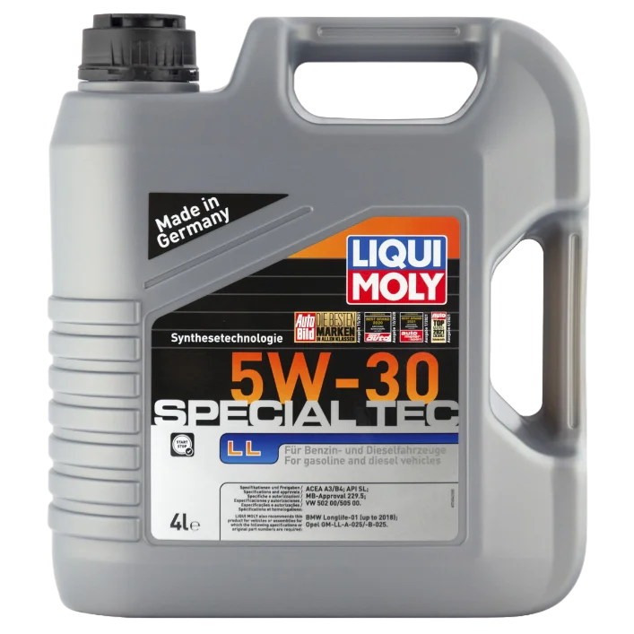 Масло моторное синтетическое LIQUI MOLY Special Tec LL 5W30 API SL/CF; A3/B4 4л