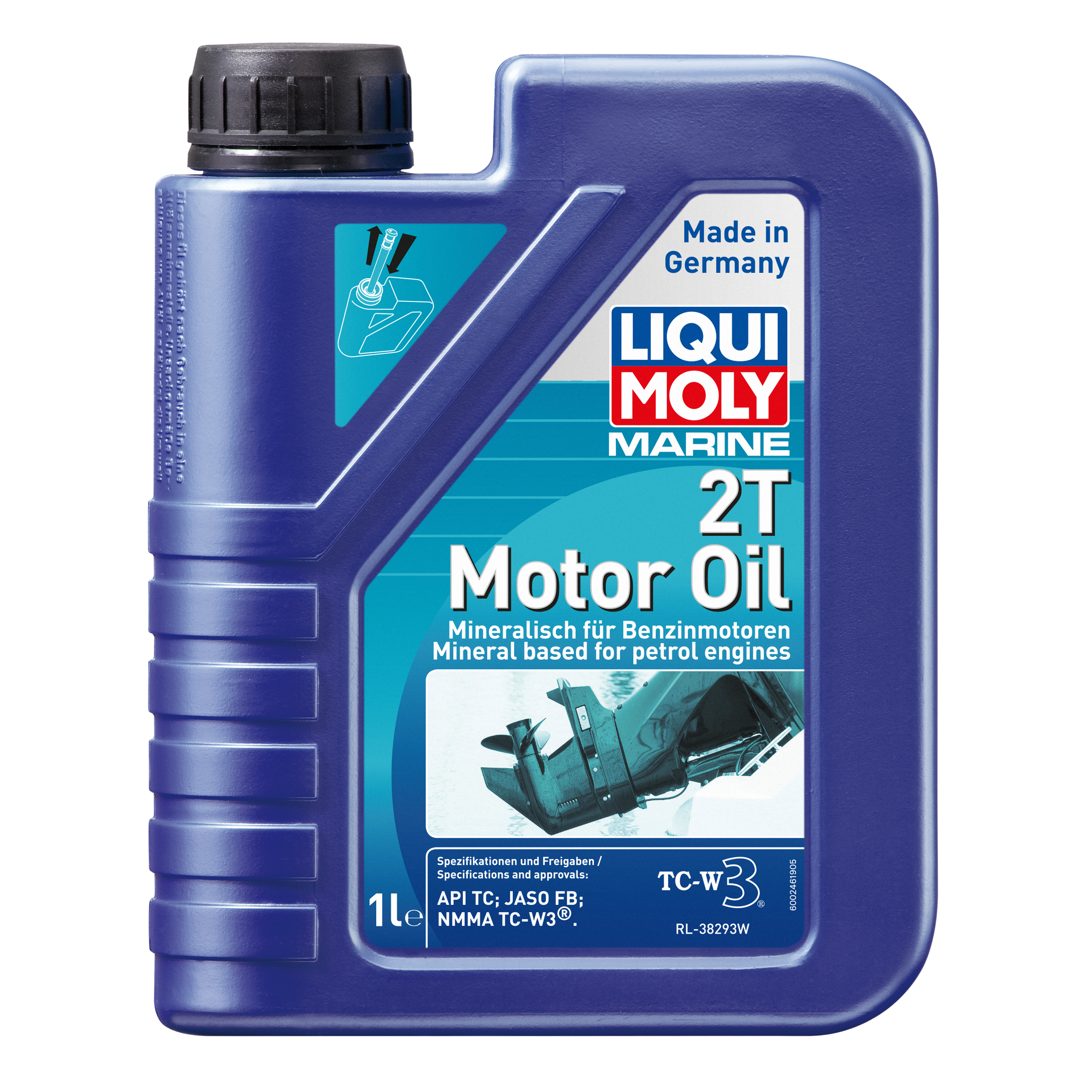 Масло моторное минеральное LIQUI MOLY Marine 2T Motor Oil для водной техники 1л