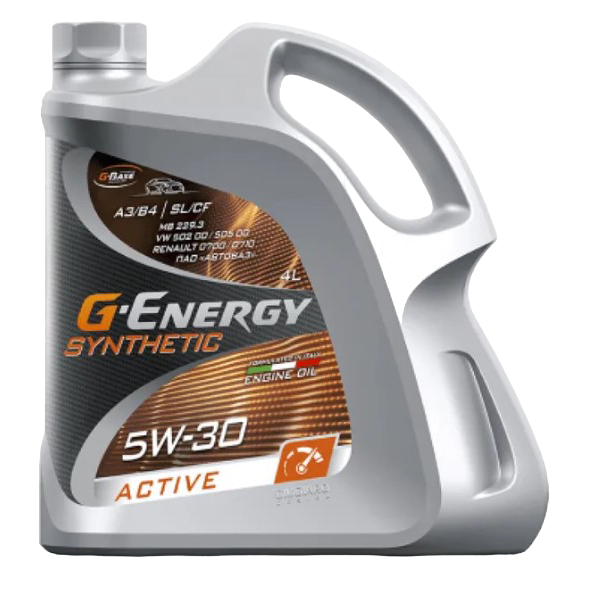 Масло моторное синтетическое G-Energy Synthetic Active 5W-30 API SL/CF 4л