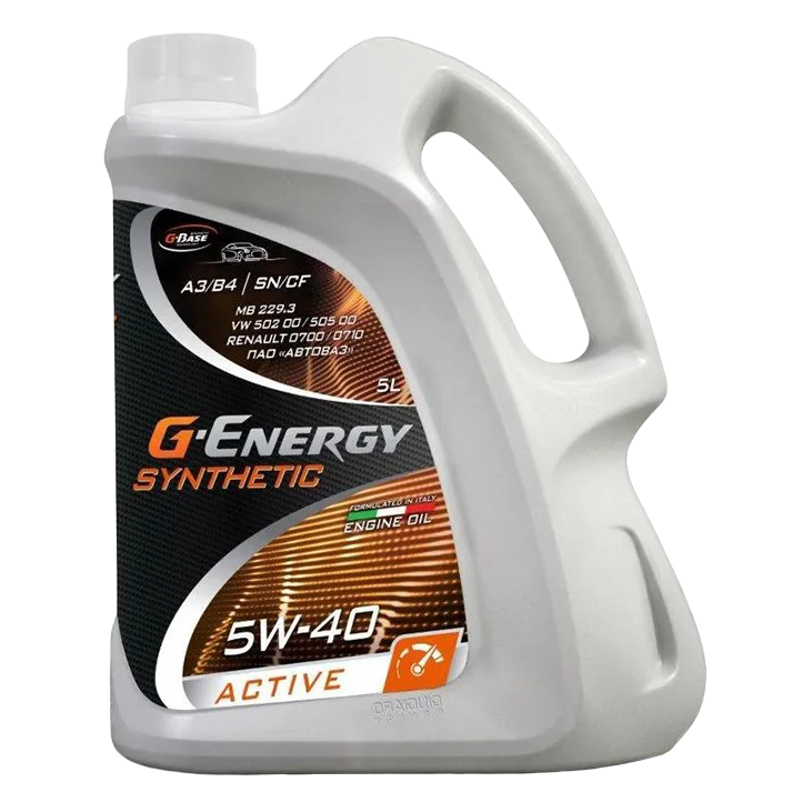 Масло моторное синтетическое G-Energy Synthetic Active 5W-40 API SN/CF 5л