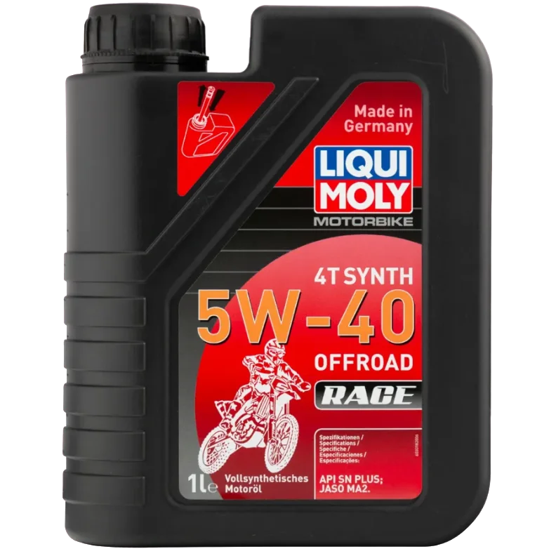 Масло моторное минеральное LIQUI MOLY 4T Motorbike Synth 5W-40 Offroad Race Синтетическое 1л