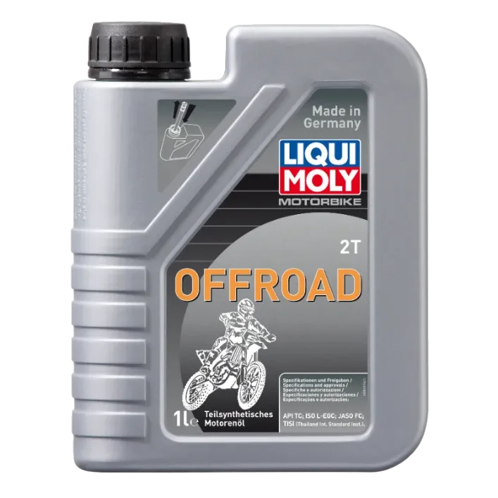 Масло моторное полусинтетическое для двухтактных двигателей LIQUI MOLY 2-Takt-Motorbike Offroad 1л