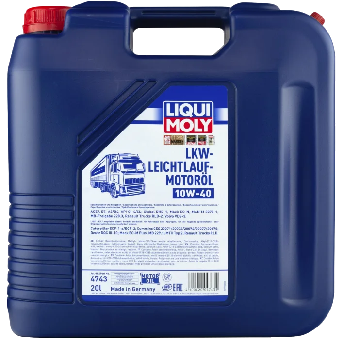 Масло моторное синтетическое LIQUI MOLY LKW Leichtlauf-Motoroil Basic 10W40 20л