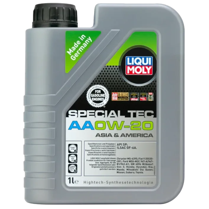 Масло моторное синтетическое LIQUI MOLY Special Tec AA SAE 0W20 API SP ILSAC GF-6A 1л