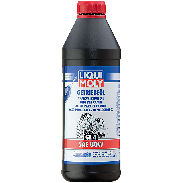 Масло трансмиссионное LIQUI MOLY Getriebeoil SAE 80W API GL-4 1л