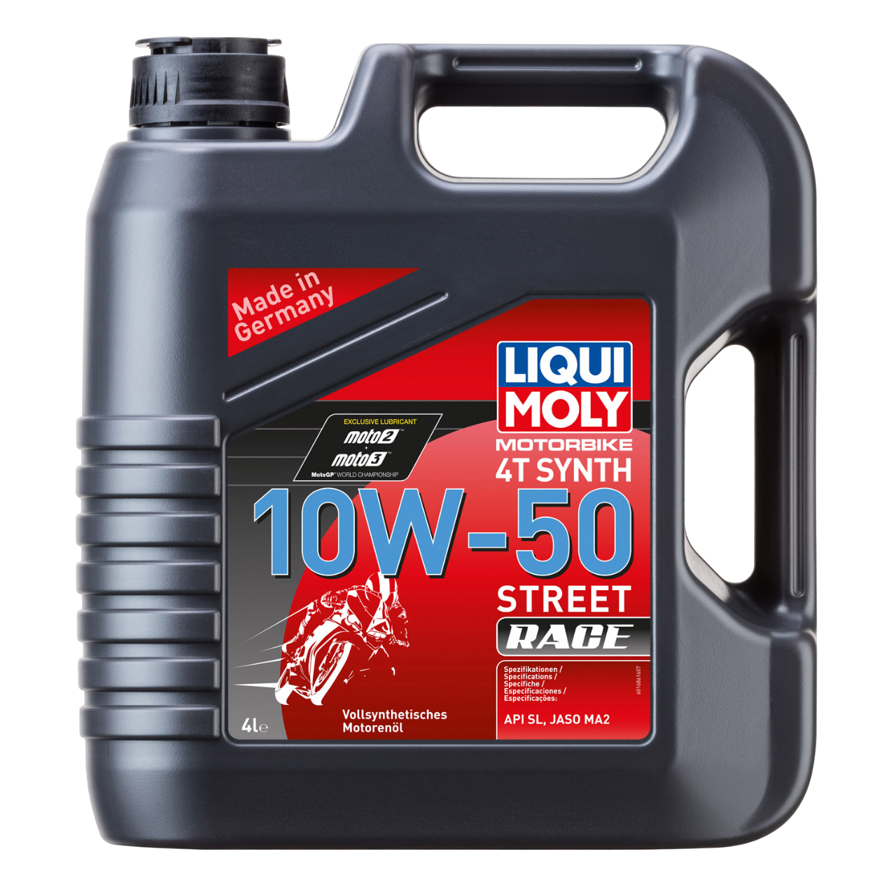 Масло моторное синтетическое Liqui Moly Motorbike 4T Synth Street Race 10W-50 4л