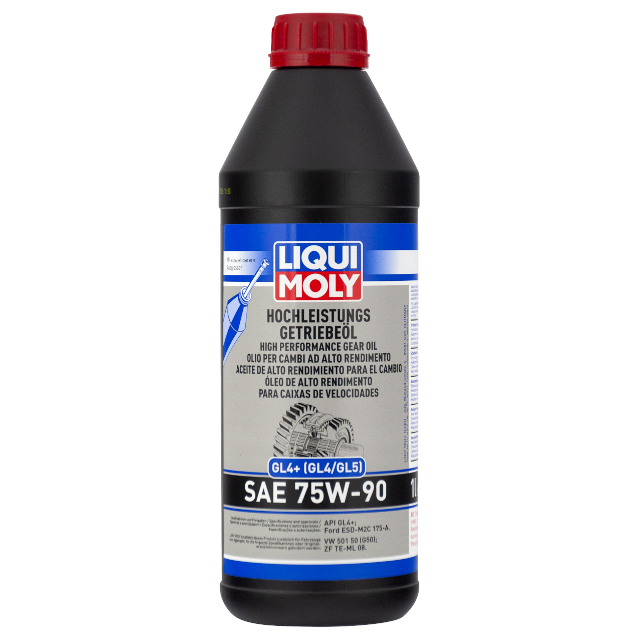 Масло синтетическое трансмиссионное LIQUI MOLY 75w90 Hochleistungs-Getrieb GL4+ 1л