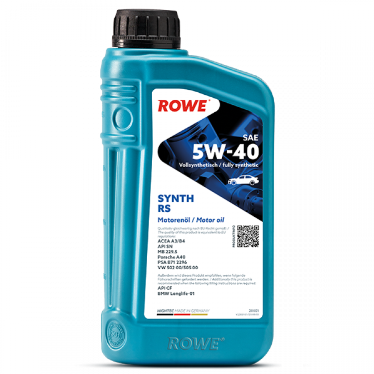 Масло моторное синтетическое ROWE Hightеc Synt RS SAE 5W-40 HC-D 1л