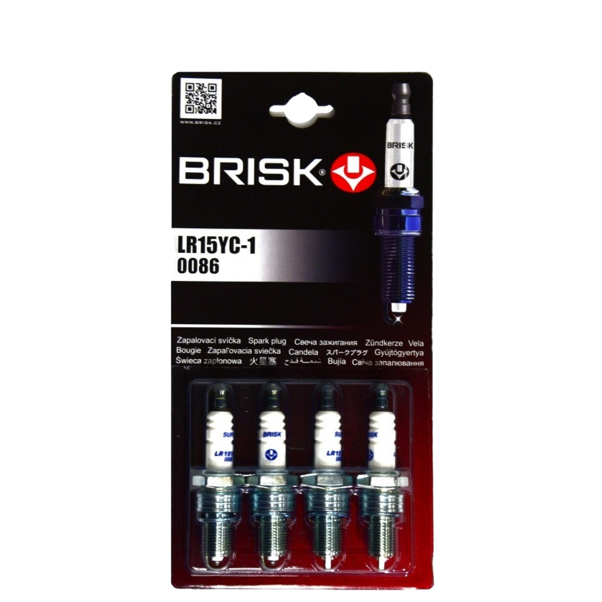 Свечи зажигания Brisk LR15YC ГАЗ Г-3302 (Бизнес) (дв.4216), ВАЗ-2101-10 SUPER-R