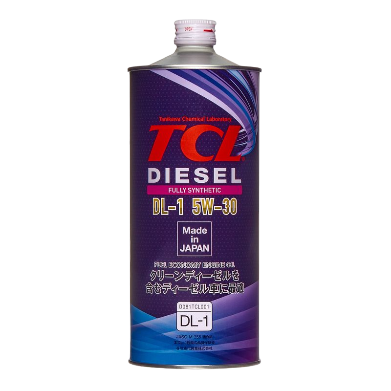 Масло для дизельных двигателей TCL Diesel, Fully Synth, DL-1, 5W30 1л