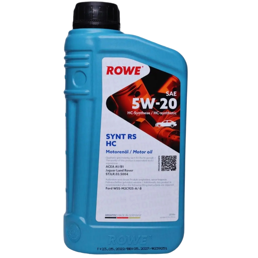 Масло моторное синтетическое ROWE Highteс Synt RS HC SAE 5W-20 1л