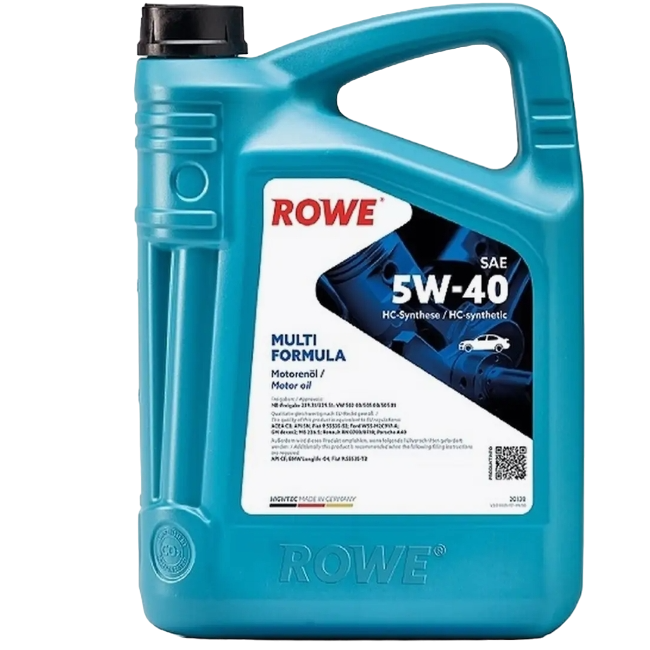 Масло моторное синтетическое ROWE Hightес Multi Formula SAE 5W-40, C3, API SN/CF, 4л