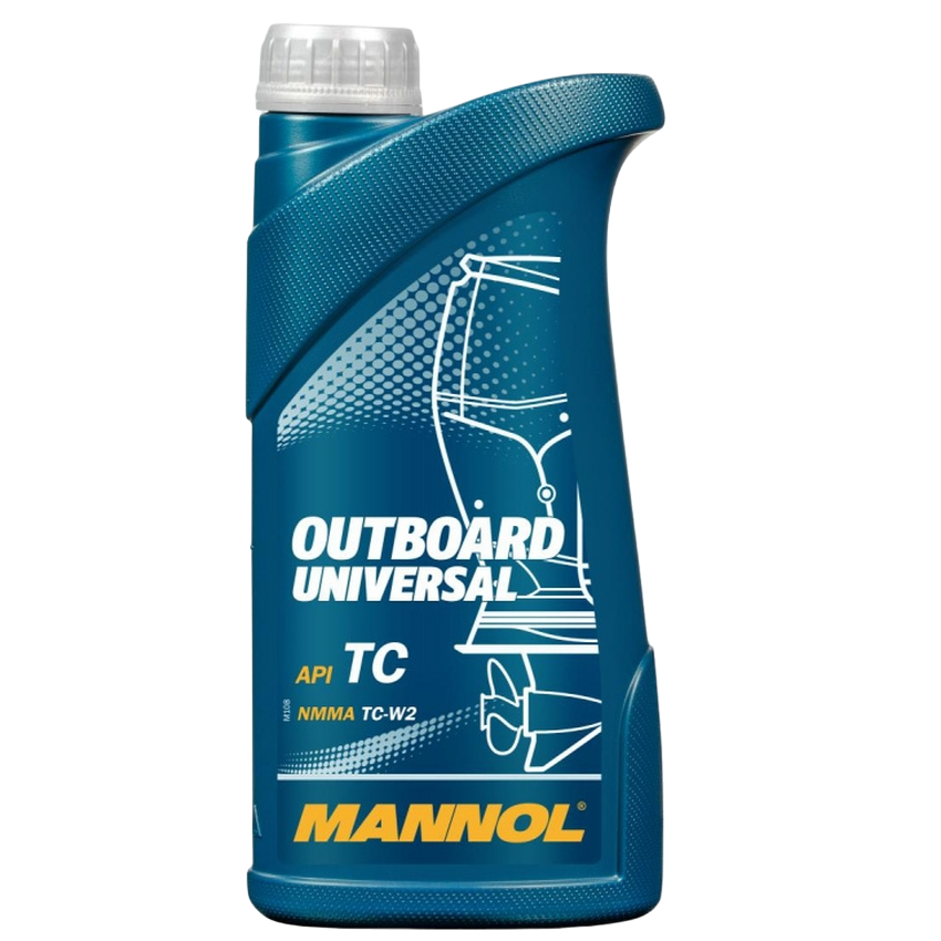 Масло моторное минеральное MANNOL 2-Takt OUTBOARD Universal TC-W2 1л