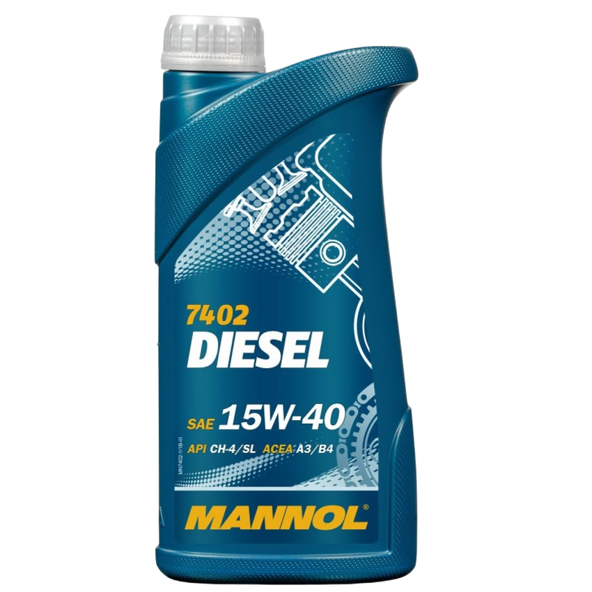 Масло моторное минеральное MANNOL Diesel SAE 15W-40 API CF-4 1л