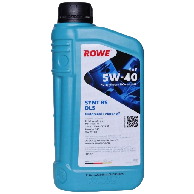 Масло моторное синтетическое ROWE Hightес Synt RS DLS SAE 5W-40 NEW 1л