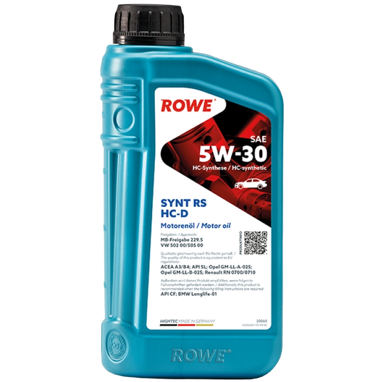 Масло моторное синтетическое ROWE Hightec Synt RS HC-D SAE 5W-30 NEW 1л