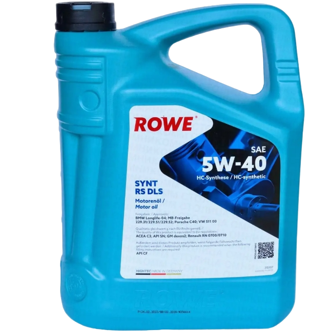 Масло моторное синтетическое ROWE Hightес Synt RS DLS SAE 5W-40 NEW 5л