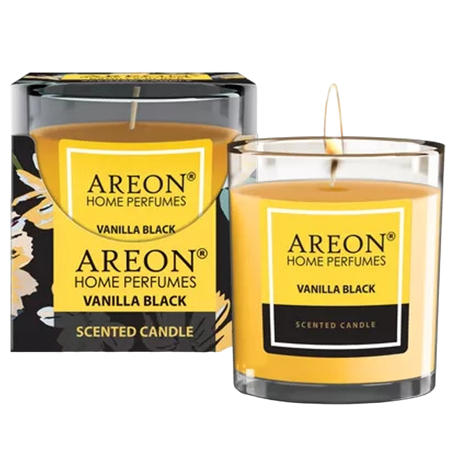 AREON свеча ароматическая Vanilla Black (ванила блэк) CR02 120гр