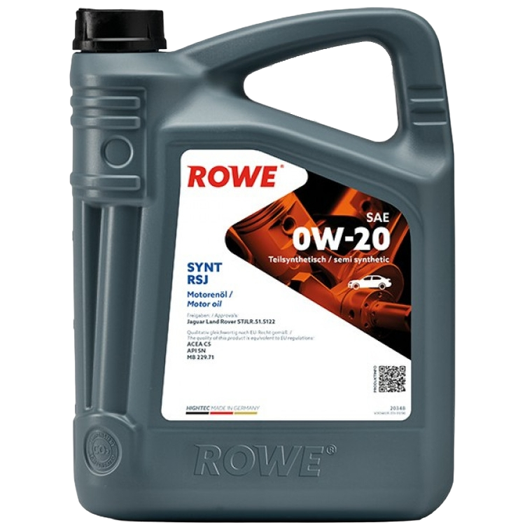 Масло моторное синтетическое ROWE Hightec Synt RSJ SAE 0W-20 NEW 5л