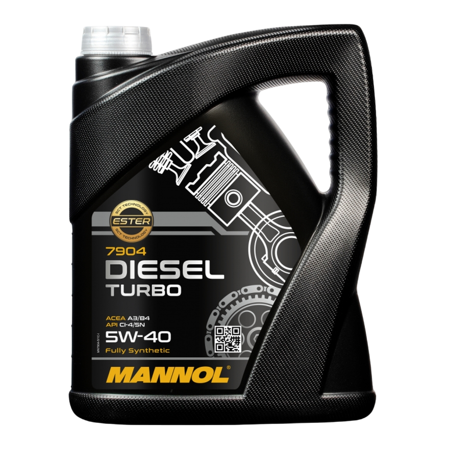 Масло моторное синтетическое MANNOL Diesel Turbo 5W40 API CI-4/SL ACEA B4/A3 5л