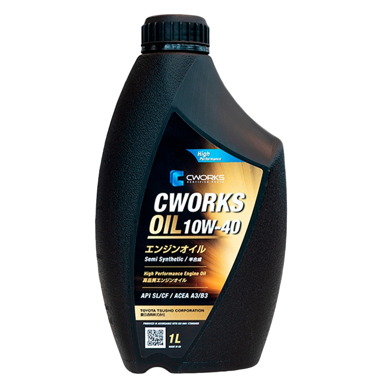 Масло моторное полусинтетическое CWORKS OIL 10W-40 SL/CF, A3/B3 1л