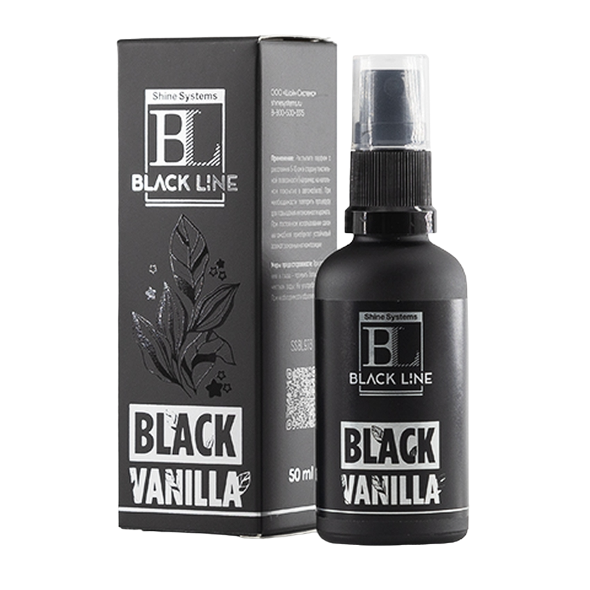 Shine Systems Black Line Black Vanilla ароматизатор для авто и дома 50мл