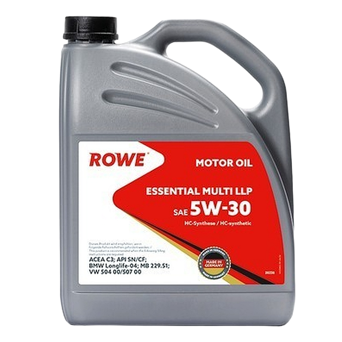 Масло моторное синтетическое ROWЕ Еssential multi LLP SAE 5W-30 C3 API SM/CF, 4л