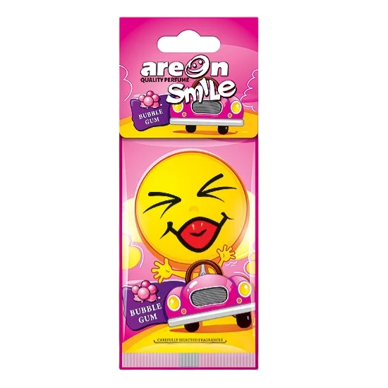 Ароматизатор для автомобиля AREON «SMILE RING» BUBBLE GUM (жевательная резинка) ASD12