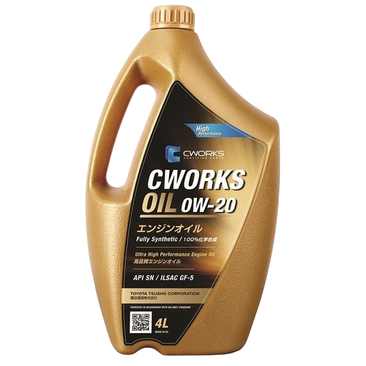 Масло моторное синтетическое CWORKS OIL 0W-20 GF-5, SN RC 4л