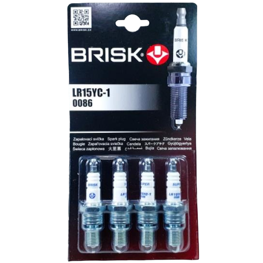 Свечи зажигания Brisk LR15YC-1-J 4шт ВАЗ 2108-10 инж(8кл.)