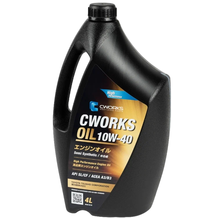 Масло моторное полусинтетическое CWORKS OIL 10W-40 SL/CF, A3/B3 4л