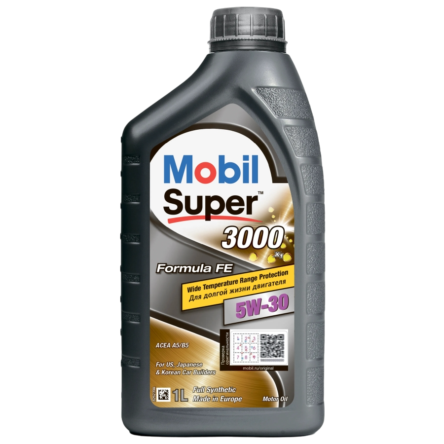 Масло моторное синтетическое Mobil Super 3000 X1 Formula FE SAE 5w30 1л