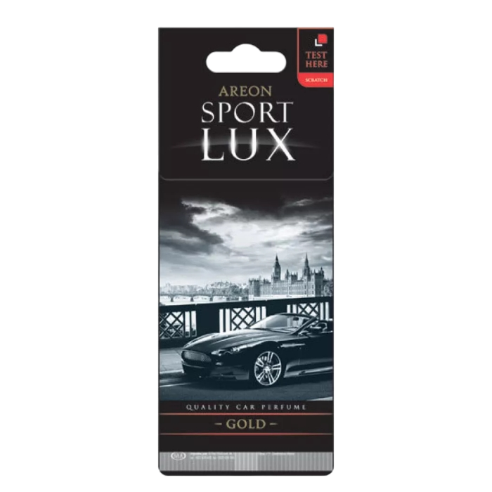 Ароматизатор для автомобиля AREON «SPORT LUX» GOLD (золото) SL01