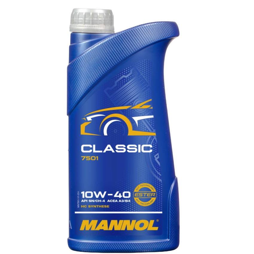 Масло моторное полусинтетическое MANNOL Classic SAE 10W40 API SN/CF 1л