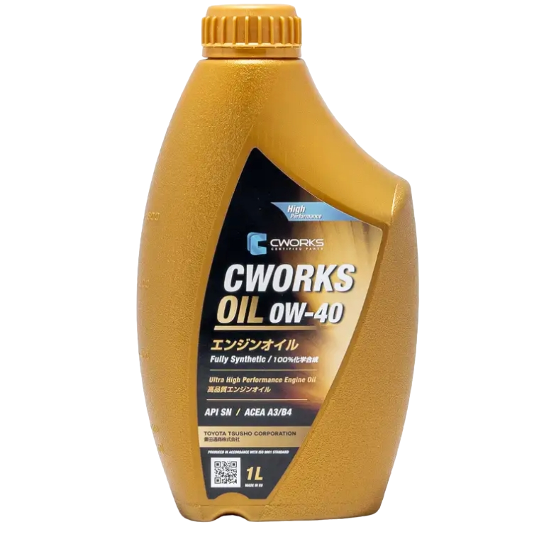 Масло моторное синтетическое CWORKS OIL 0W-40 SN, A3/B4 1л