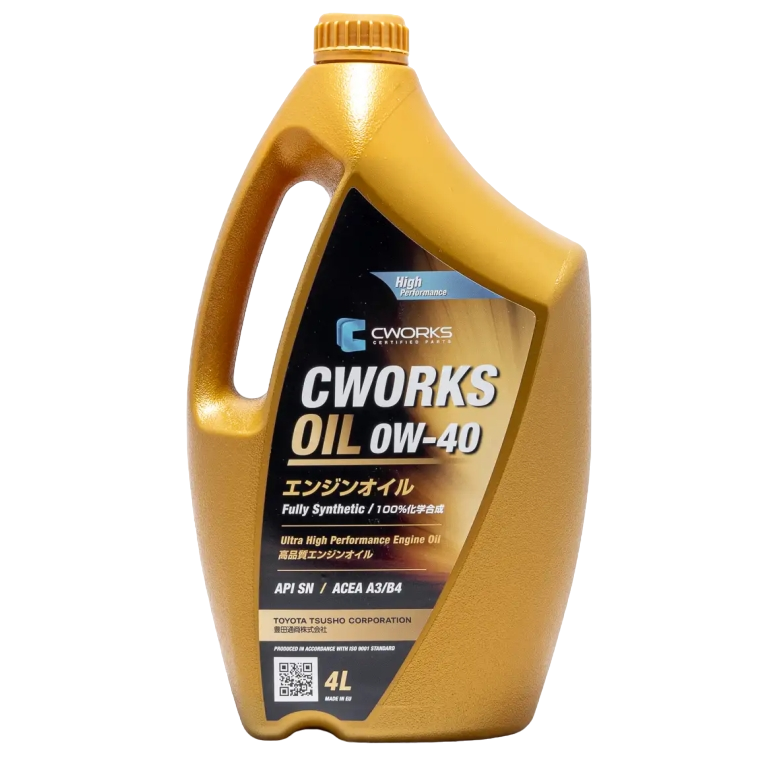 Масло моторное синтетическое CWORKS OIL 0W-40 SN, A3/B4 4л