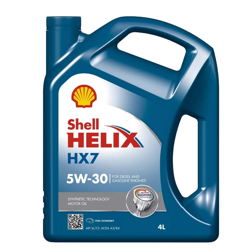 Масло моторное полусинтетическое Shell HX-7 SAE 5W30 API SN/CF 4л