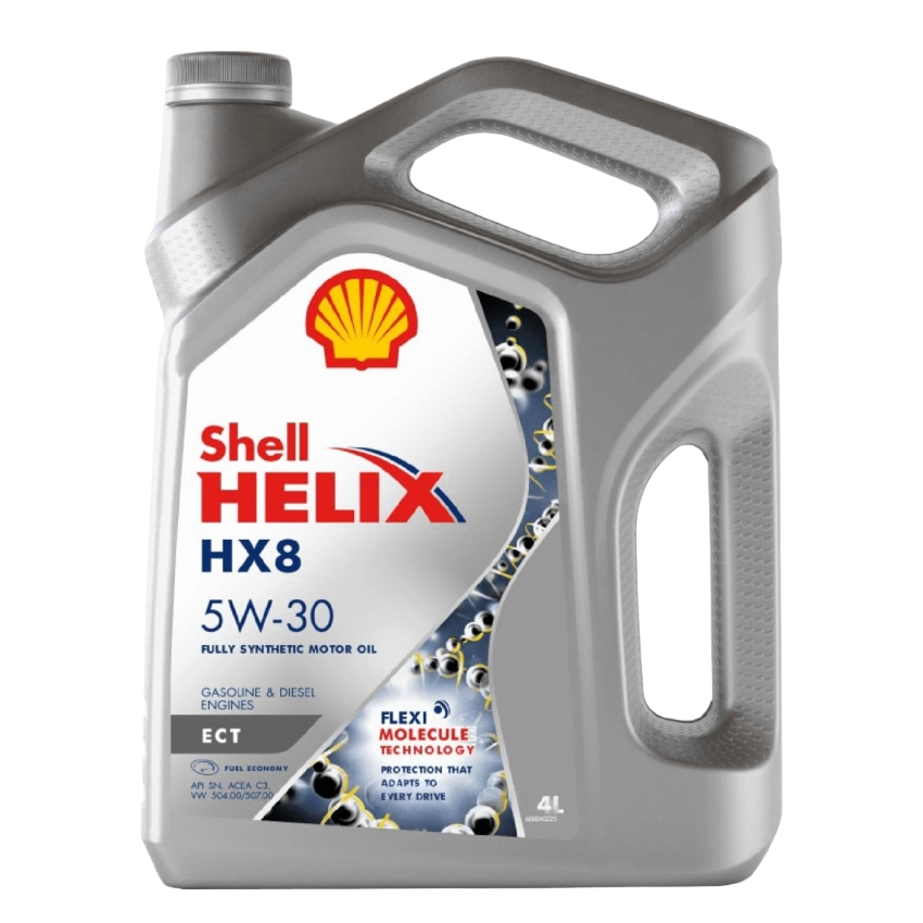 Масло моторное синтетическое Shell HX-8 SAE 5W30 ECT API SN/C3 4л