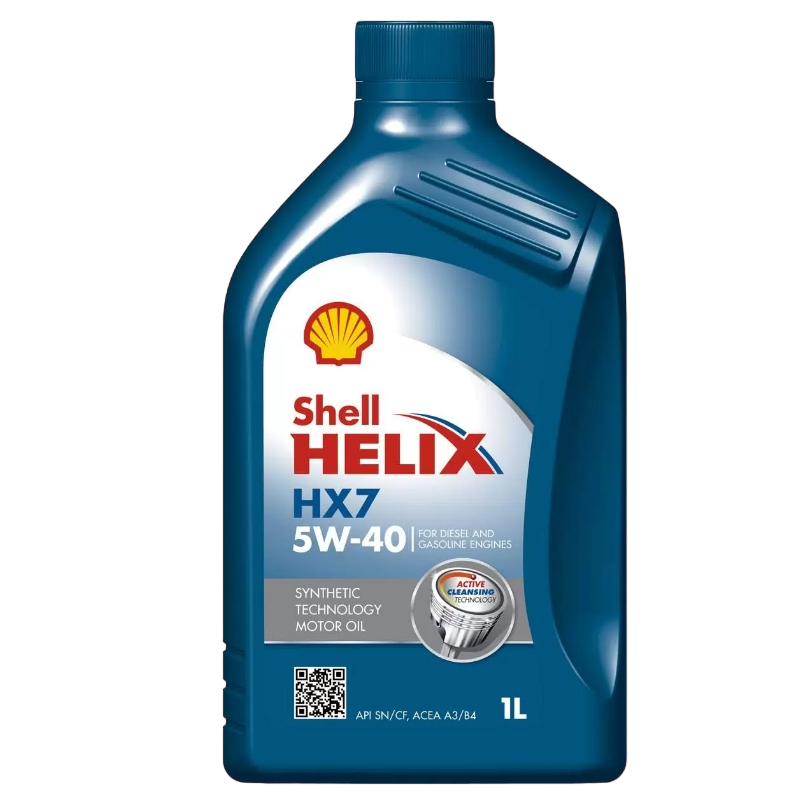 Масло моторное полусинтетическое Shell HX-7 SAE 5W40 API SM/CF 1л ЕС