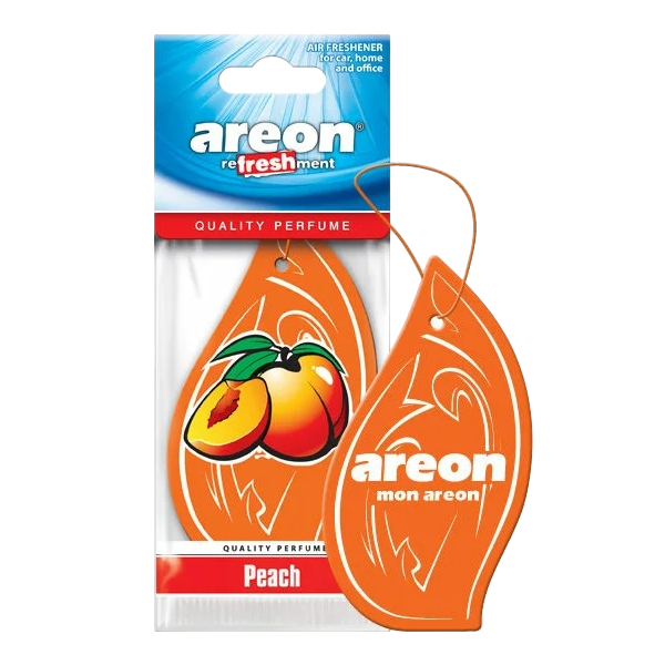 Ароматизатор для автомобиля в виде капли AREON «REFRESHMENT» Peach (персик) капля MKS19