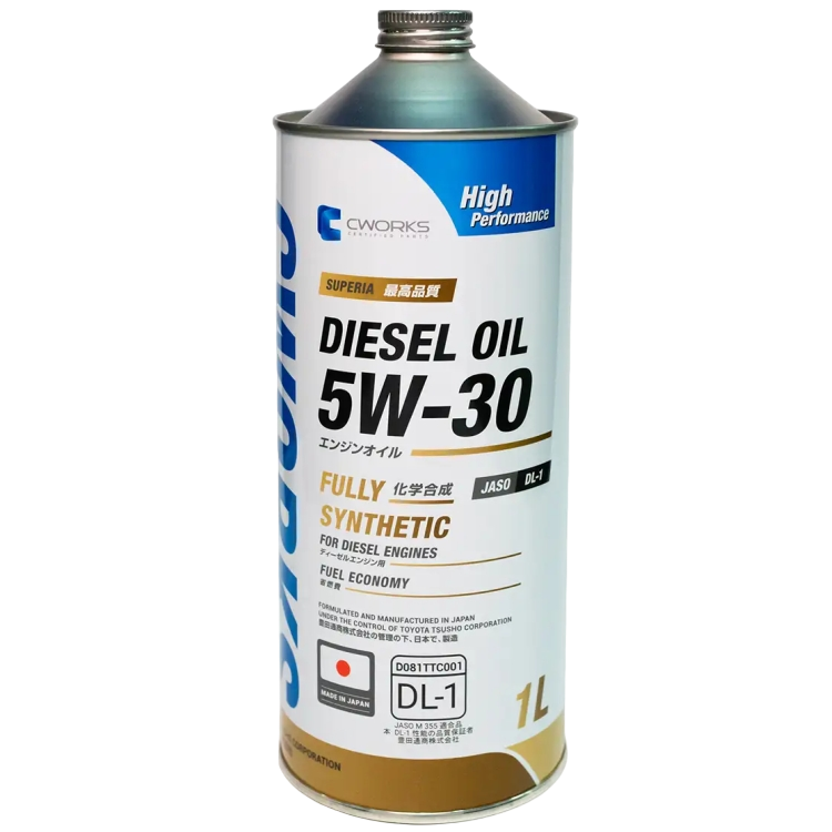 Масло моторное синтетическое CWORKS SUPERIA DIESEL OIL 5W-30 DL-1 1л