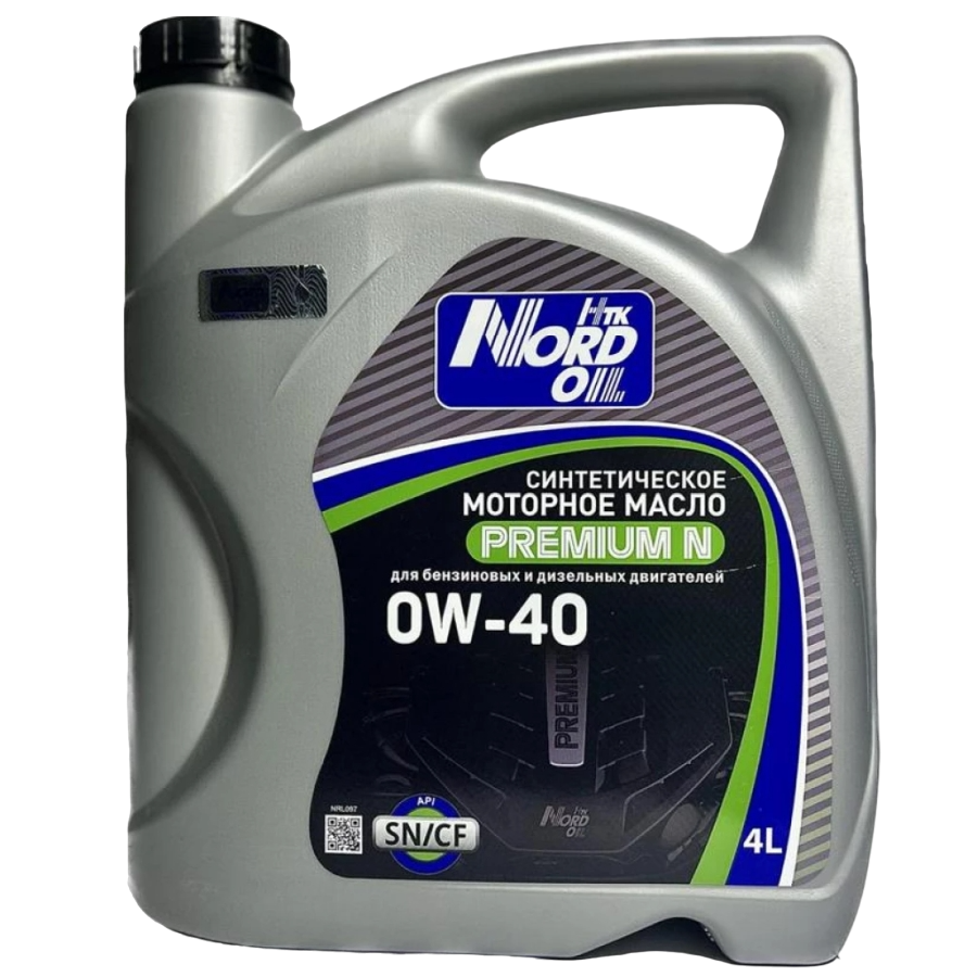 NORD OIL Premium N 0W-40 SN/CF синтетическое 4л