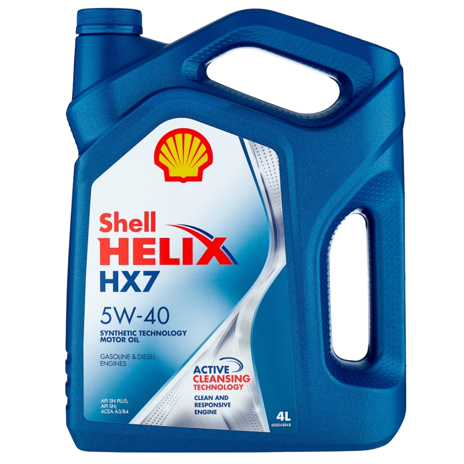 Масло моторное полусинтетическое Shell HX-7 SAE 5W40 API SN/CF 4л