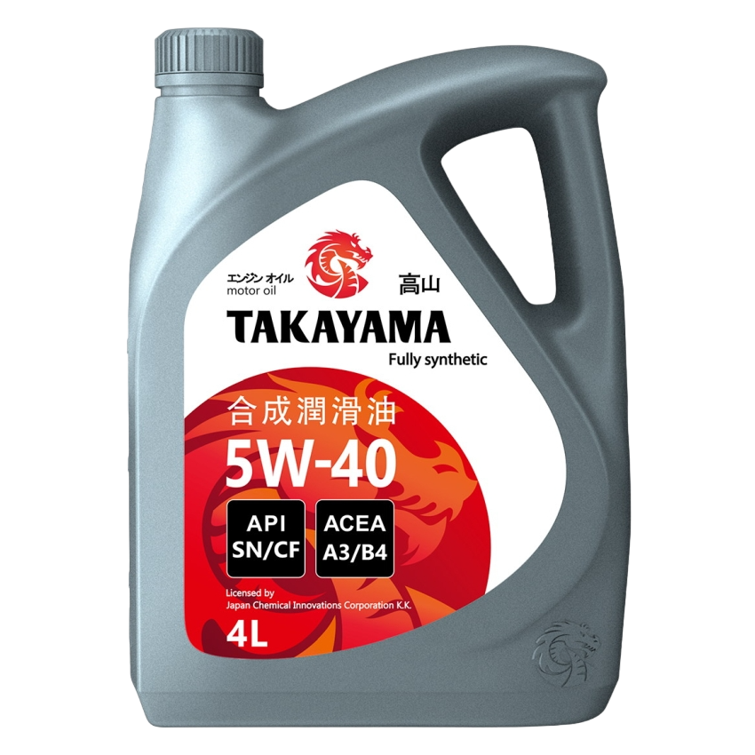 TAKAYAMA Adaptec SAE 5W40 ILSAC API A3/B4 SN/CF 4л+1л