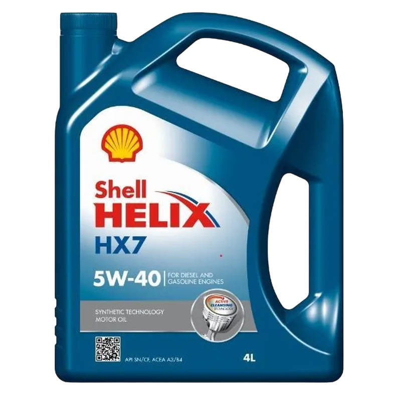 Масло моторное полусинтетическое Shell HX-7 SAE 5W40 API SN/CF 4л