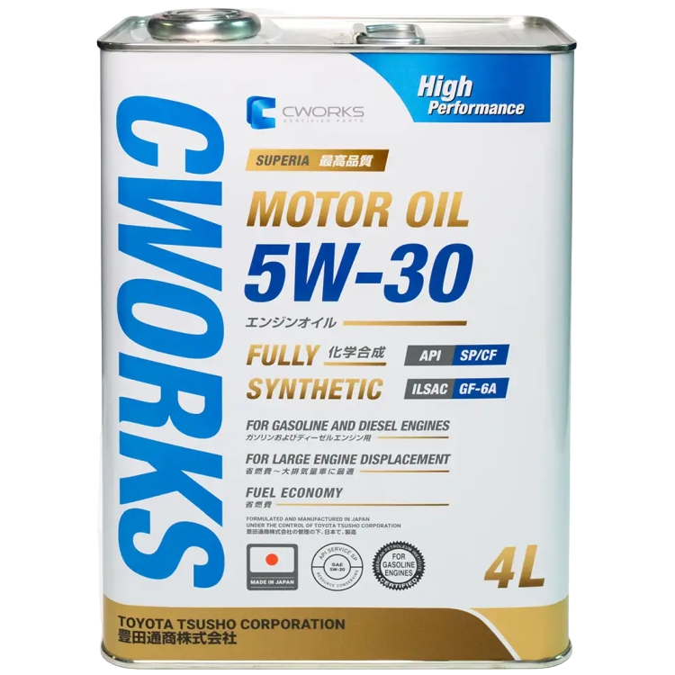 Масло моторное синтетическое CWORKS SUPERIA OIL 5W-30 SP/CF 4л